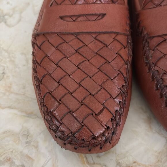 Robert Zur 'Petra' Driving Shoe Buttery Soft Leather Woven Detailing - Picture 8 of 14